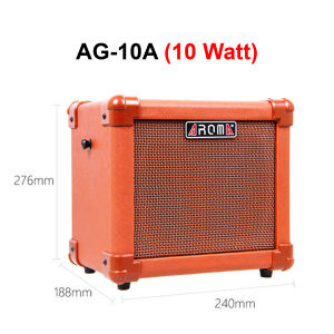 AROMA (AG-15A) 15W Portable Acoustic Guitar Amplifier Bluetooth for Guitar | AG15A Akustik Gitar Amp Murah Original