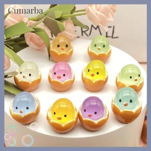 [Cumarba] 20Pcs Easter Eggshell Chick Micro Landscape Decorations Glowing Easter Eggs Ornament Kids Novelty Toys Easter Decor DIY Gifts
