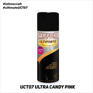Sapporo Ultimate UCT07 Ultra Candy Pink / Sapporo Ultimate / Cat Semprot / Cat Aerosol Terbaik / Sapporo Spray / Sapporo