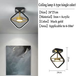 Modern LED Ceiling Light  Balcony Crossing Light Corridor Porch Channel Nordic Wind Cloackroom Light
