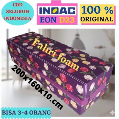 Kasur Busa Lipat Empat INOAC EON LG D23 Ukuran 200x160x10 Cm busa inoac tebal 10 cm busa hijau