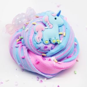 100ml Unicorn Slime Puff Crystal Shining unicorn slime 独角兽闪亮史莱姆