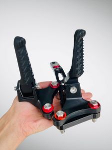 Bộ gác chân sau Sirius các đời kèm pas treo pô 10li mẫu mã lai tặng kèm full ốc chốt xỏ thái và long đền đỏ lắp như zin