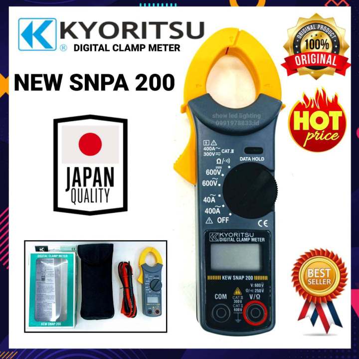 KYORITSU รุ่น KEW SNAP-200 (แท้) JAPAN 100% 400A/AC คลิปแอมป์ มิเตอร์ ...