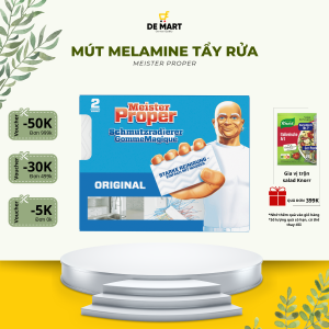 [Chuẩn Đức] Mút melamine cọ rửa đa năng Meister Proper 2 chiếc | Tẩy ố và cặn bẩn bề mặt sáng như mới