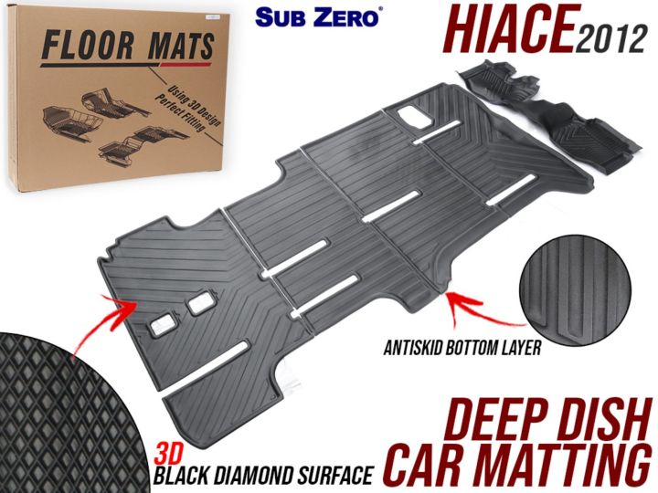 Toyota Hi ace Commuter / Decontent 2012-2024 Thailand Made Floor Liner ...