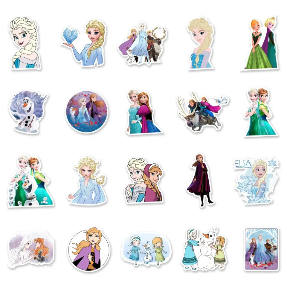 10/30/50PCS Disney Movie Frozen Graffiti Stickers Princess Anna