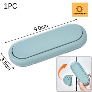KEEPWORKING 1Pcs ABS Child Safety Lock New Protection Cupboard Closing Buckle Anti-Pinch Housing Safety Cabinet Door Refrigerator