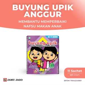 Buyung Upik Jamu Jago Penambah Nafsu Makan Anak 1 box isi 11 sachet