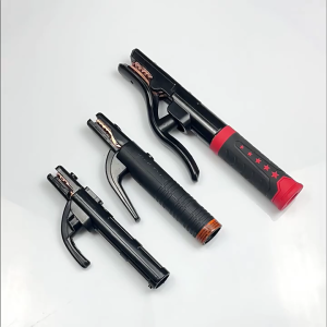 Heavy Duty Copper Welding Electrode Holder Clip Rhombus Jaw Design Welding Tool Pliers Insulated Heat Resistant Grip