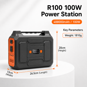 Expose Portable Power Station 788000mAh 600W with Solar Charging Power Station Portable Multi-function Large Capacity Outdoor Travel Camping Home Emergency