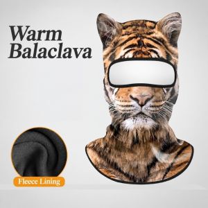 BETTERFORM Chống gió. nạ trùm đầu Balaclava dành cho cả nam và nữ. Co giãn Lớp lót ấm áp Mũ che đầu hình động vật Sự sáng tạo. Sống động như thật nạ che kín dùng cho mùa đông. Trượt tuyết đạp xe.