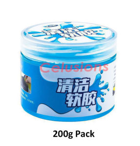 【SG Seller】❤️️Multi-Purpose Cleaning Slime❤️️Reusable Dust Cleaner Putty Gel For Electronics Car Aircon Keyboard Camera Phone Laptop Computer Stick Adsorb Dirt