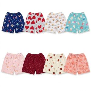 🔥 5pcs Baby Cotton Shorts Set 3M-4Y | Soft Breathable Toddler Short Pants | Random Cute Designs | Ready Stock SG