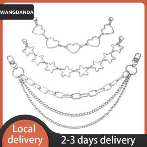 [COD] WANGDANDA Ship within 24 hours Multi-layer Metal Chain strap DIY Personality Butterfly Heart Star Pendant Shoulder Bag Chain Straps