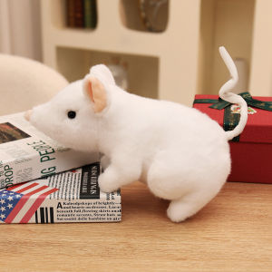 JOJO CASTLE New Simulated Mouse Super Soft 25cm Mouse Plushy Doll Stuffed Rat Plush Animal Toys for Children Peluche Mascot Gift