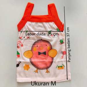 Set 12PCS Singlet Anak Perempuan Motif Kartun Warna Cerah - Nyaman & Elastis untuk Usia 5bln-5th