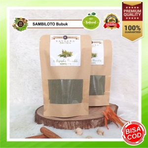 SAMBILOTO BUBUK / SERBUK SAMBILOTO MURNI ORIGINAL uk. Pouch  100% ASLI REMPAH KUALITAS PREMIUM