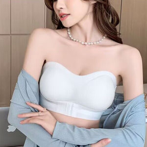 【OFFICIAL】【Anti-Slip/Sleek Back/Strapless】Lift Bra Seamless Wire-free Strapless Bra Invisible Backless Bra For Women Anti-Slip Strapless Bra With A Beautiful Back For Women 无肩带双重防滑礼服抹胸内衣