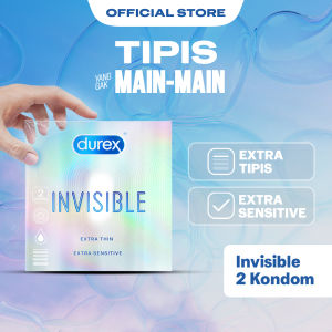 Durex Invisible Kondom Super Tipis Kondom Aman Pria 2s - Condom with Lubricant