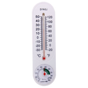 Thermometer Hygrometer with ℃/℉ Wireless Wall Thermometer for incubator Patio Garden Outdoor Indoor