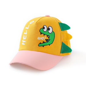 1-4Y Baseball Cap for Kids Cartoon Dinosaur Sun Hat for Baby Boy Girls Children Beach Cap Travel Leisure Hat