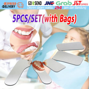 Rhodium Cermin Intraoral Kaca Intra Oral Doubleside Reflektor Dental Photography Gigi Mirror Reflect Double Side 5 Sisi Oklusal Bukal Buccal