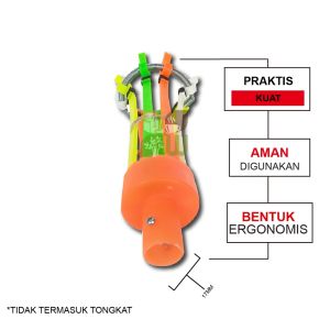 FULLSET Tongkat Pengganti Lampu 3M Head Stick Remove Lamp Replacement Aksesoris Alat Ganti Lepas Pasang Bohlam LED Bola Lampu Cepat Fleksible Mudah Digunakan Anti Kesetrum