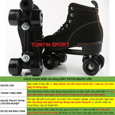 Giày patin người lớn 2 hàng bánh size 37-44 cho nam và nữ đi được ngay không sợ ngã chĩnh hãng JUWEI - TOMTIN SPORT quà tặng sinh nhật