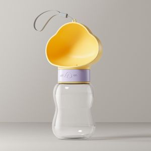 Hàng sẵn có di động họa tiết cún cưng chai nước mèo Chai Nước Du Lịch Ngoài Trời dễ thương mây chai nước Phụ kiện cho thú cưng