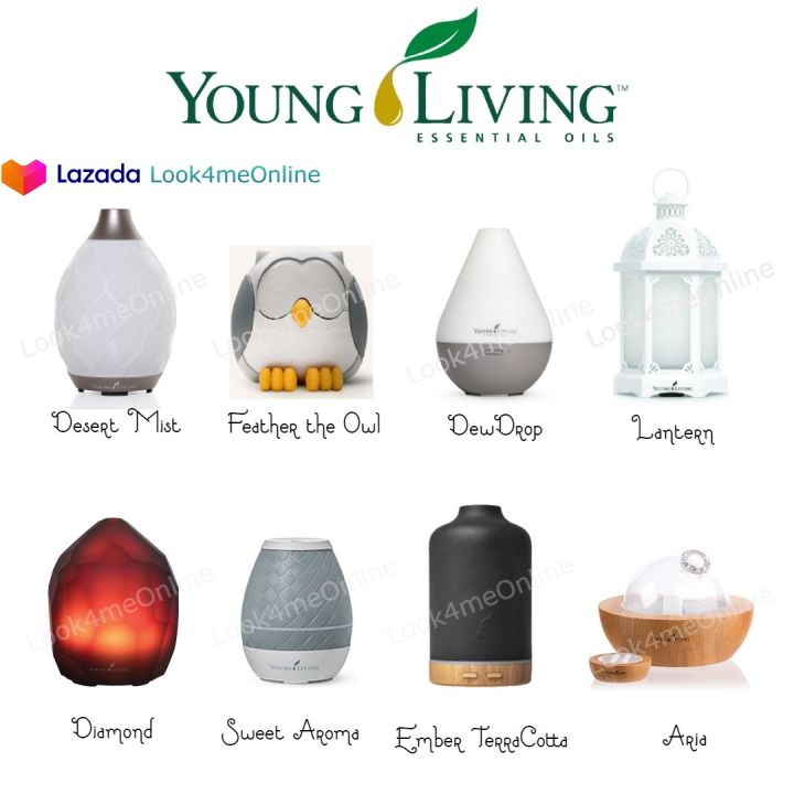 Young Living YL Ultrasonic Diffuser Desert Mist Feather the Owl Lantern