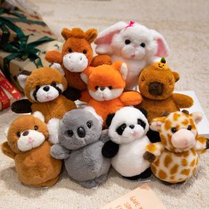 XEANG กระต่าย ตุ๊กตาคาปิบาราพวงกุญแจ หมี แรคคูน ของเล่นตุ๊กตาจี้ขนาดเล็ก น่ารัก ฟูฟ่อง ตุ๊กตาสัตว์พวงกุญแจ ของตกแต่งบ้าน