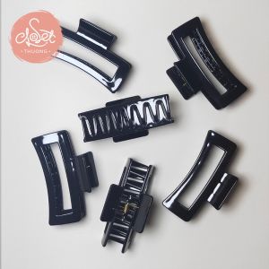 Kẹp tóc càng cua chữ nhật style Hàn Quốc màu cơ bản