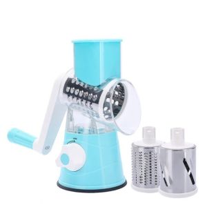 BAGUO(霸果) Manual Cheese Grater Multifunctional Rotary Manual Rotary Vegetable Slicer Nut Grinder 3 in 1 Vegetable Slicer Household
