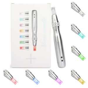 7 Colors LED Light Micro-needling Pen With MicroNeed-le Face Wrinkles Marks Acne Scar Removal Electric Dr Pen