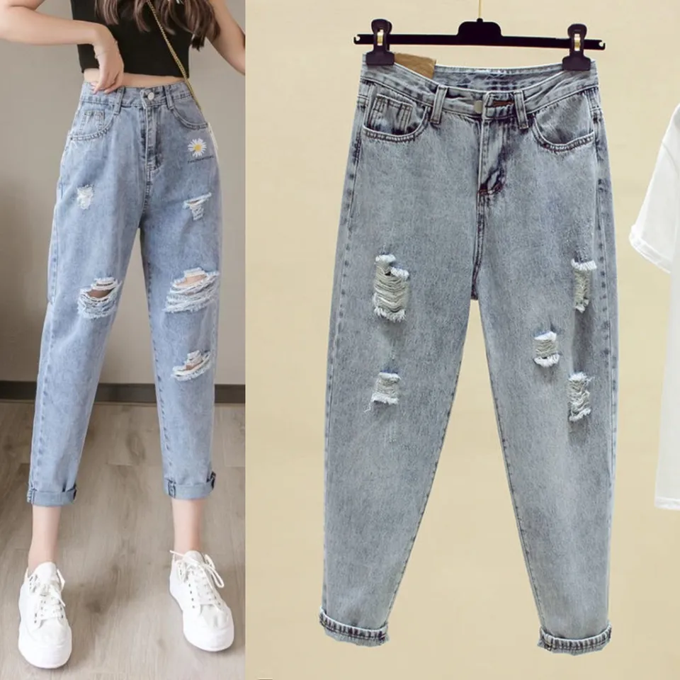 HIGH WAIST MOM JEANS FOR LADIES SIZE:S-3XL NEW STYLE WOMENS 2022