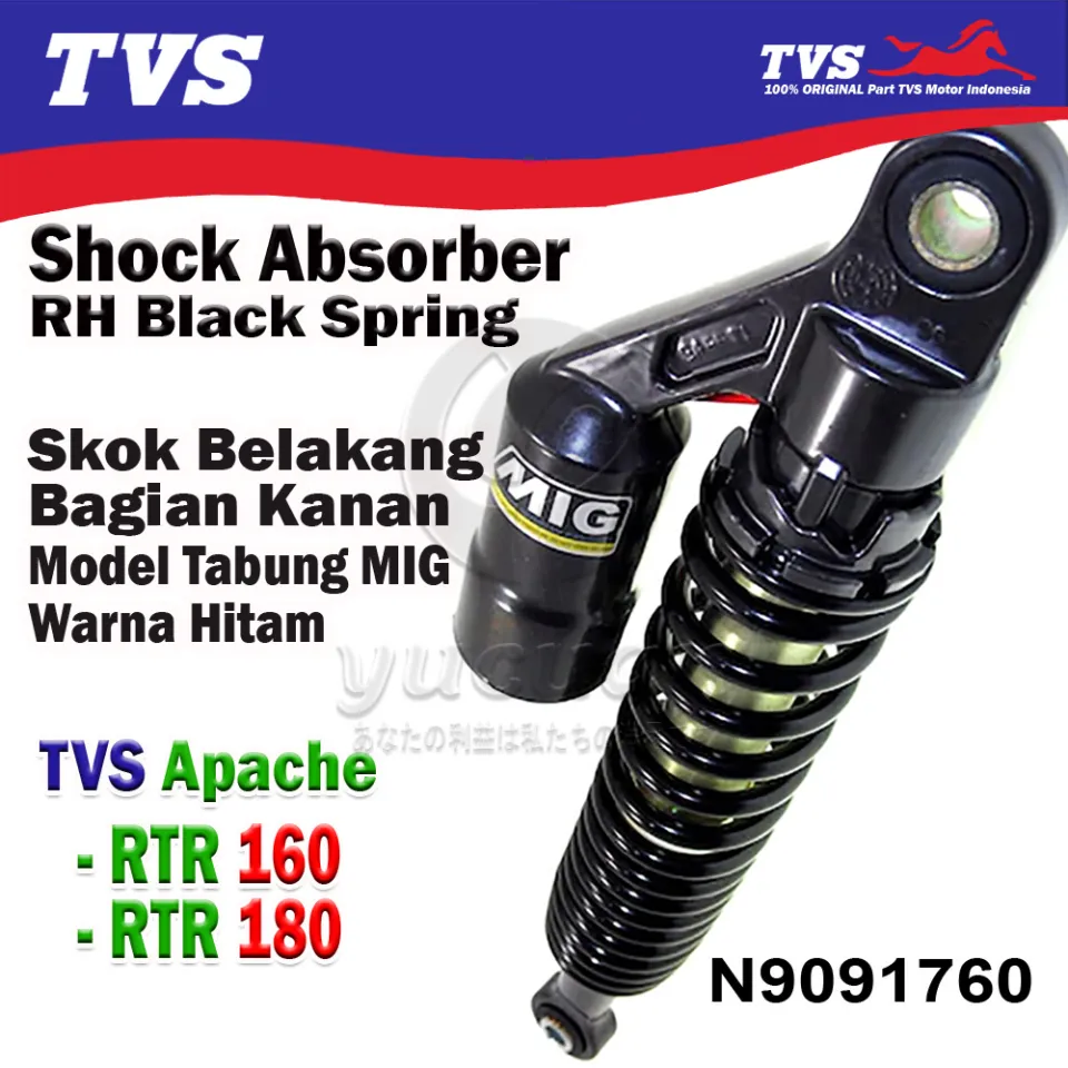 Tvs apache rtr 160 clearance back shocker price