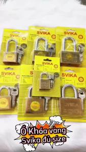 [Giá Hủy Diệt] Ổ Khóa SVIKA Dày Dặn Bảo Vệ Tài Sản – 50 - 60mm Thiết Kế Chống Cắt Giữ Chìa & Kèm 4 Chìa
