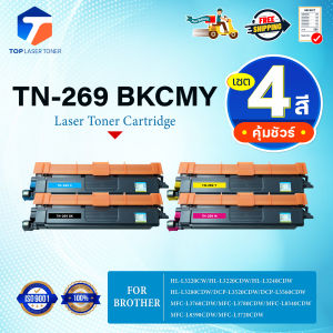 (แพ็ค4สี)หมึกเทียบเท่า TN269 TN-269 269/TN269BK/TN269C/TN269M/TN269Y/For Brother HL-L3220CW/L3220CDW/DCP-L3520CDW