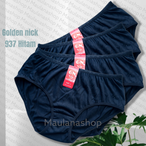 Cd golden nick 937 | Celana dalam wanita dewasa katun 6pcs murah | Cd wanita golden nick warna hitam