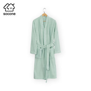 Socone Adult Velvet Bath Robe For Women Men Couple Five Star Hotel Thick Pajamas Absorbent Quick Drying 1PC