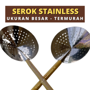 Serok Stainless - Peniris Gorengan - Saringan Gorengan - Saringan Minyak Murah ukuran besar