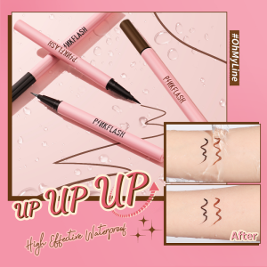PINKFLASH#OhMyLine Mistake-free Liquid Eyeliner Long Wear Quick Dry Smudge-proof Anti-transfer Waterproof