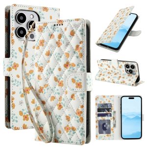 For iPhone 16 15 14 13 11 12 Pro Max iPhone 16 15 14 Plus iPhone 6 6S 7 8 Plus SE 2022 X XR XS Max Phone Case Flower Magnetic Leather Wallet Card Slot Fashion Flip Cover Casing