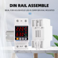 Digital Over Under Voltage Protector 40A 63A 80A 230V Din Rail Adjustable Limit Current Surge Protection Relay. 