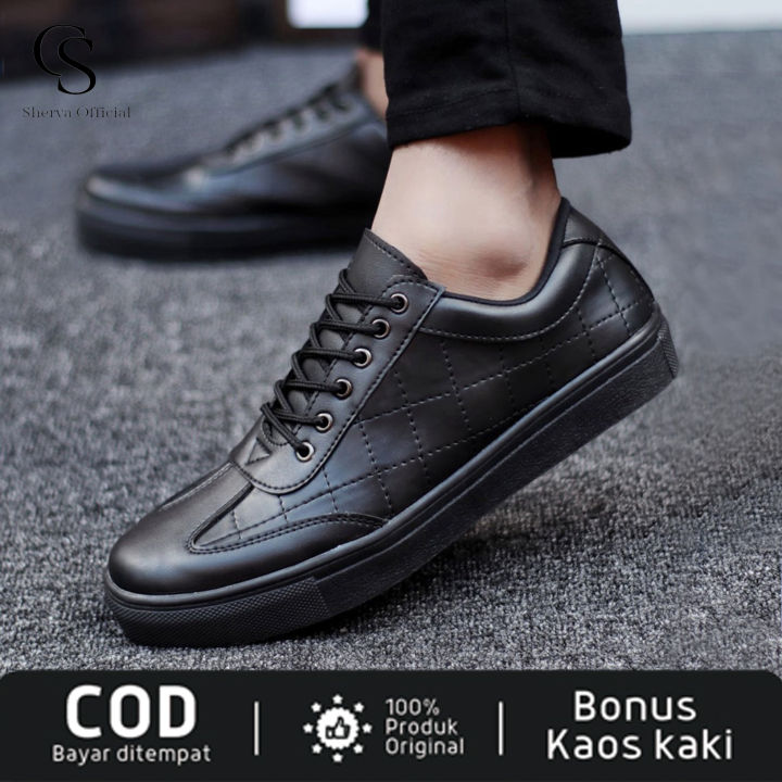 Sepatu Sneakers Casual Retro Leather Shoes For Men Sepatu Kasual