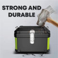 Motorcycle Box 45L Helmet Motor Box Waterproof Rack ABS Aluminum Style Motorcycle storage Top Box Motor Kotak Motosikal. 