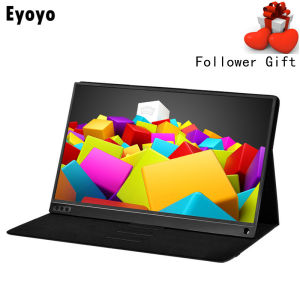 Eyoyo หน้าจอสัมผัสพกพา13.3นิ้ว1920X1080 IPS มอนิเตอร์ IPS FPV หน้าจอคอมพิวเตอร์ขนาดเล็กจอแลปท็อปคอมพิวเตอร์ที่สองเข้ากันได้กับนินเท็นโดเกมจอภาพธุรกิจคลาสสิกสงบรองรับการตั้งค่าเฉพาะสีดำ