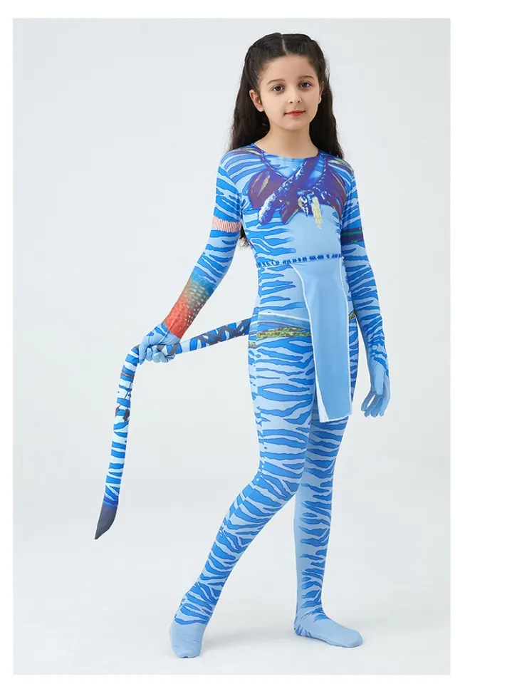 Kids Children Avatar: The Way of Water Neytiri Cosplay Costume