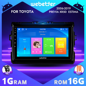 WeBetter TopNavi Android 9inch Touch Screen Car Radio Audio Video Stereo Player For Toyota Previa XR50/Estima 2006/2007/2008/2009/2010/2011/2012/2013/2014/2015-2019 With Bluetooth WiFi SWC MirrorLink Split Screen GPS Navigation